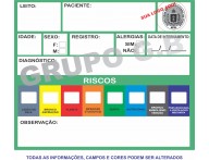 PLACA DE IDENTIFICAÇÃO DE PACIENTES - DISPLAY BEIRA LEITO PERSONALIZADO II